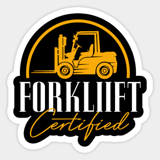 Forklift Certified Meme Sticker